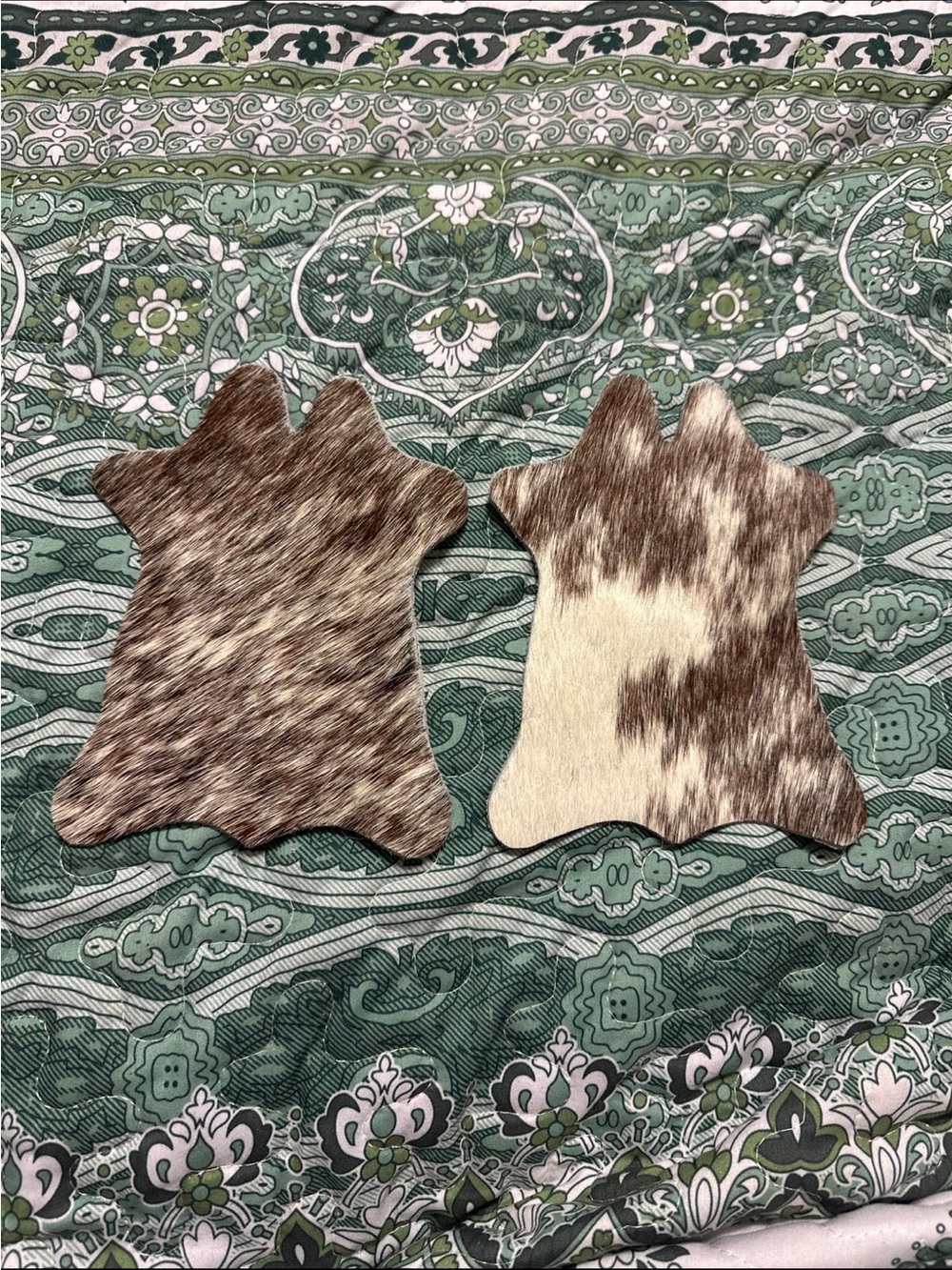 Mini Cowhide Coasters - Picture 3 of 4